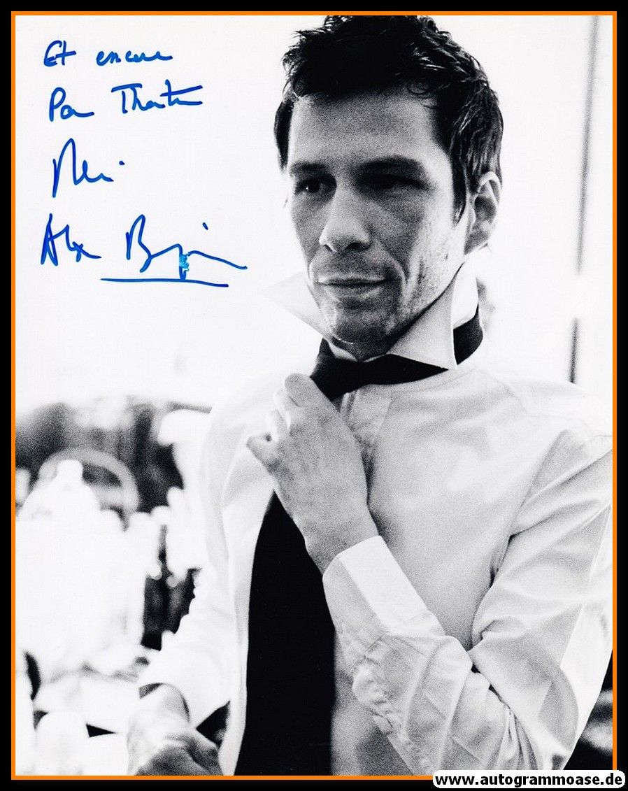 Autogramm Komponist (FR) | Alex BEAUPAIN | 2000er Foto (Portrait SW XL)