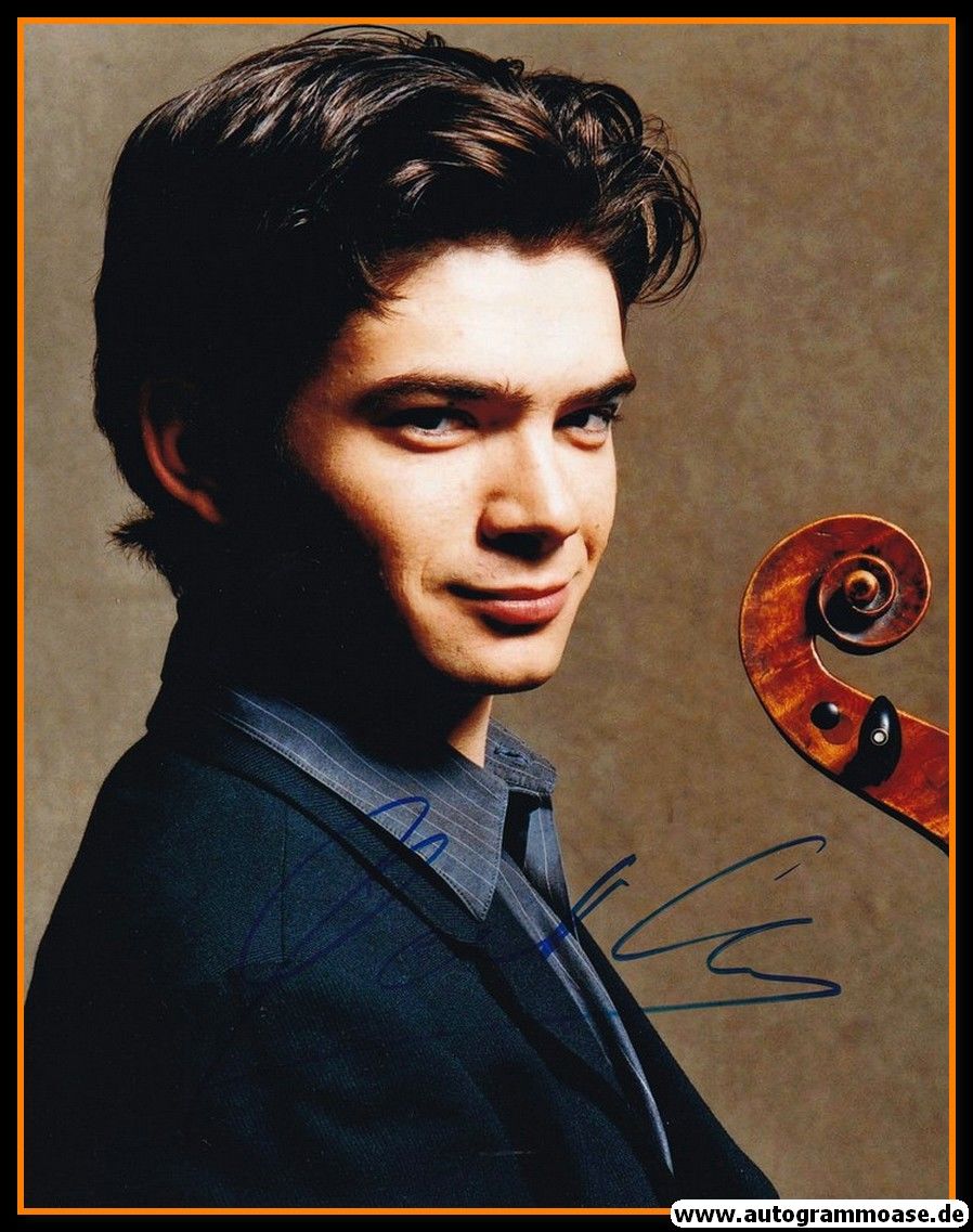Autogramm Instrumental (Cello) | Gautier CAPUCON | 2010er Foto (Portrait Color XL)