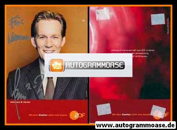 Autogramm TV | ZDF | Johannes B. KERNER | 2000er (Portrait Color) Wilde
