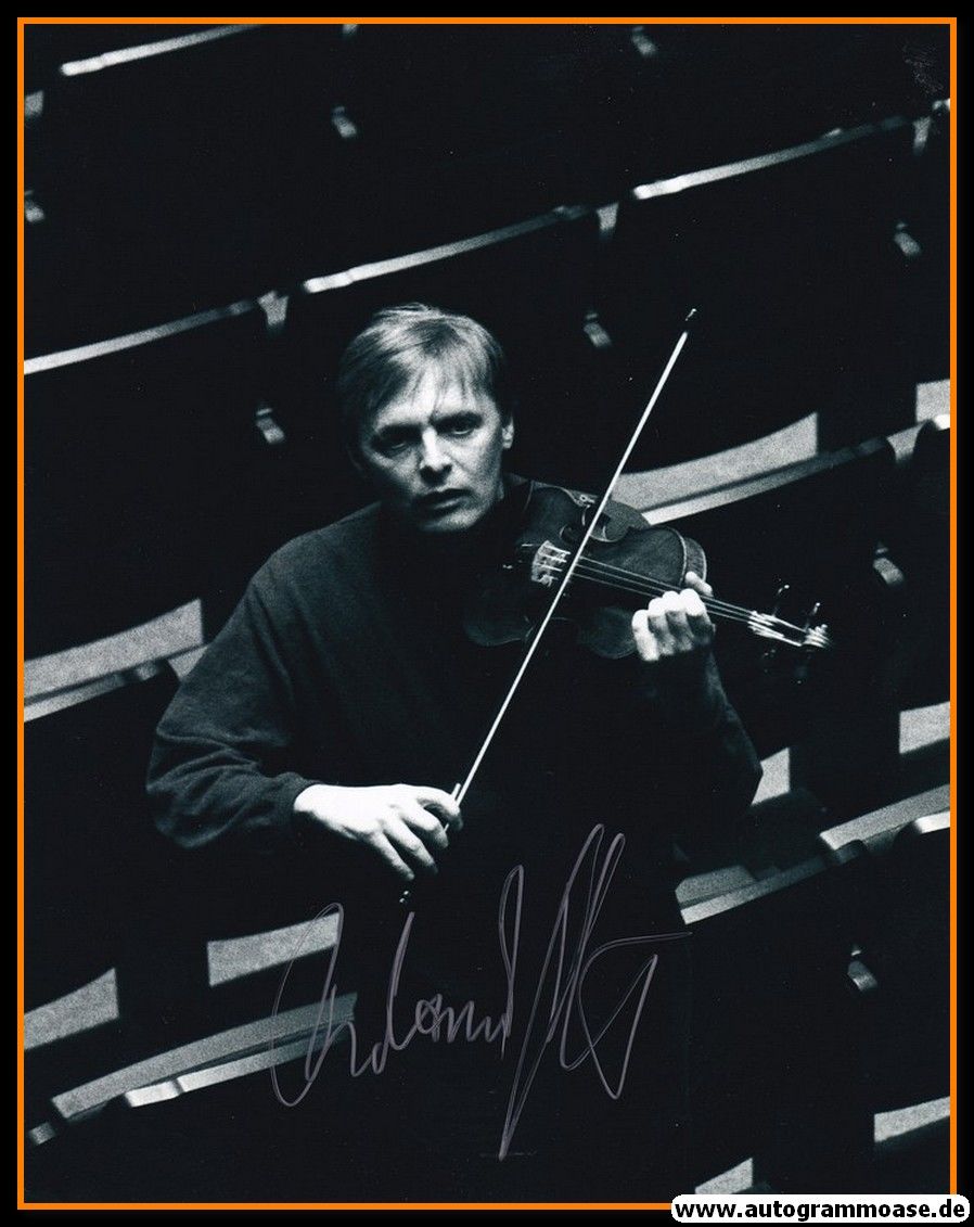 Autogramm Violine (DE) | Roland GREUTTER | 2000er Foto (Portrait SW XL)