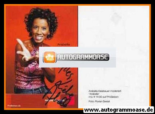 Autogramm TV | PRO7 | Arabella KIESBAUER | 2000er "Arabella" (Seidel)