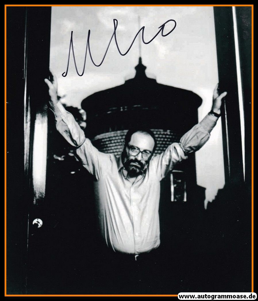 Autogramm Literatur (Italien) | Umberto ECO | 1980er Foto (Portrait SW XL)