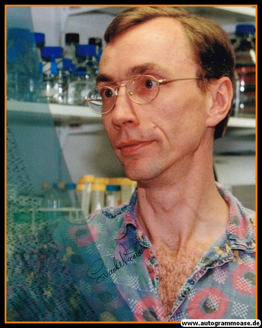 Autogramm Wissenschaft (Schweden) | Svante PÄÄBO | 2000er Foto (Portrait Color XL) Nobelpreis Medizin 2022