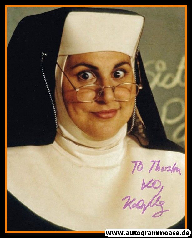Autogramm Film (USA) | Kathy NAJIMY | 1992 Foto "Sister Act" XL