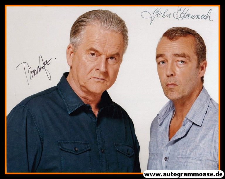 Autogramme Film (UK) | John HANNAH + Trevor EVE  | 2011 Foto "Kidnap And Ramson" XL