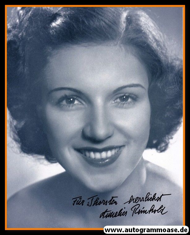 Autogramm Schauspieler | Annelies REINHOLD | 1950er Foto (Portrait SW XL)