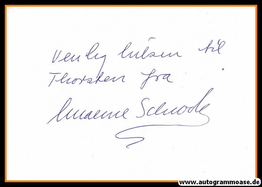 Autograph Film (Dänemark) | Malene SCHWARTZ