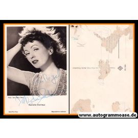 Autogramm Film (Frankreich) | Danielle DARRIEUX | 1940er (Portrait SW) UFA FK1009