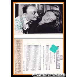 Autogramm Film (Frankreich) | Daniele DELORME | 1955 Foto "Dossier Noir"
