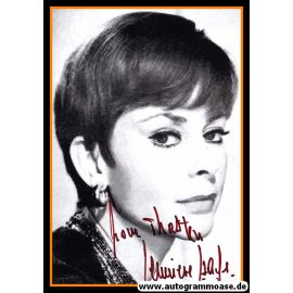 Autogramm Film (Frankreich) | Genevieve PAGE | 1970er Foto (Portrait SW)