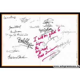 Autograph Film (USA) | Fred ZINNEMANN (plus 20 Druck US-Stars)