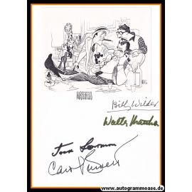 Autographen Film (USA) | Al Hirschfeld, Billy Wilder, Carol Burnett. Jack Lemmon, Walter Matthau