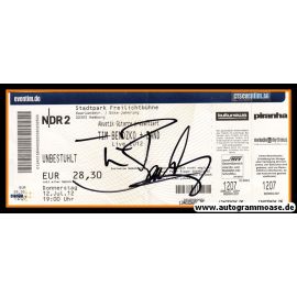 Autogramm Pop | Tim BENDZKO | 2012 (Ticket Konzert)
