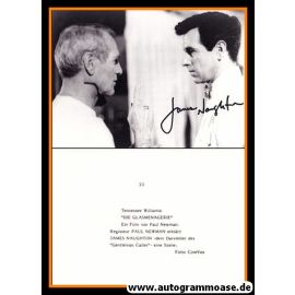 Autogramm Film (USA) | James NAUGHTON | 1987 Foto "Glass Menagerie" Paul Newman
