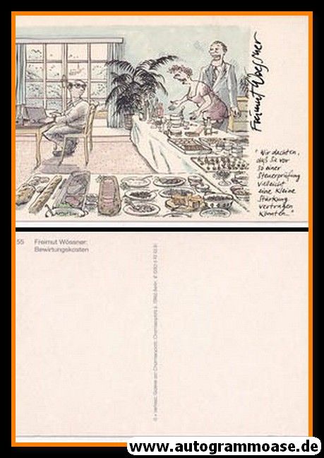 Autogramm Comic | Freimut WÖSSNER | 2000er "Bewirtungskosten"