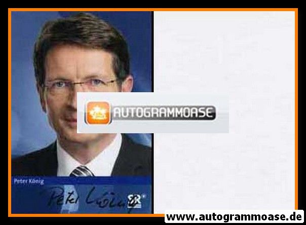 Autogramm TV | SR | Peter KÖNIG | 2000er (Portrait Color)