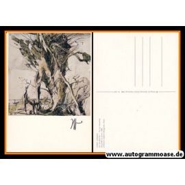 Autogramm Kunst | Horst JANSSEN | 1986 "Tor Zur Heiterkeit"