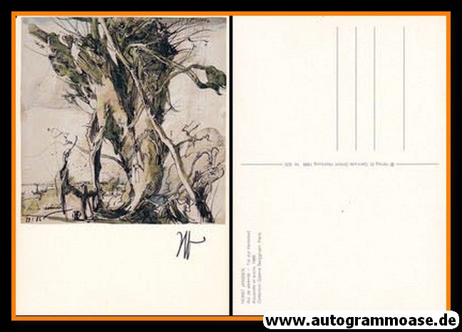Autogramm Kunst | Horst JANSSEN | 1986 "Tor Zur Heiterkeit"