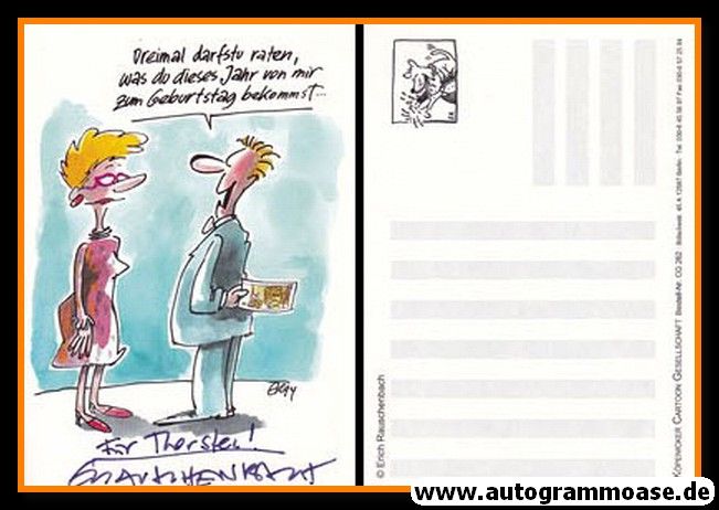 Autogramm Comic | Erich RAUSCHENBACH | 2000er (Cartoon Color) 1