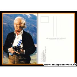 Autogramm Bergsteigen | Heinrich HARRER | 1980er (Portrait Color)