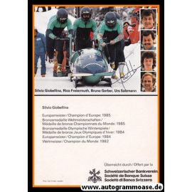 Autogramm Bob | Silvio GIOBELLINA | 1980er (Collage Color Team) OS-Bronze 1984