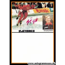 Autogramm Eisschnelllauf | Hansjörg BALTES | 1980er (Collage Color) Jetbag