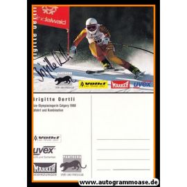 Autogramm Ski Alpin | Brigitte OERTLI | 1988 (Rennszene Color) Olympia-Silber