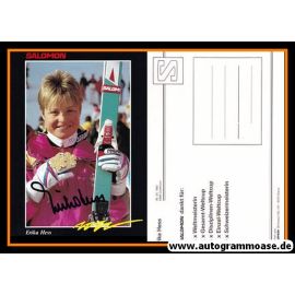 Autogramm Ski Alpin | Erika HESS | 1980er (Portrait Color) Salomon