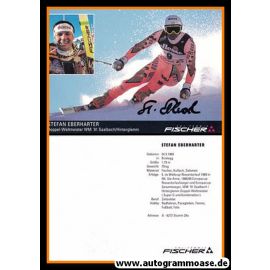 Autogramm Ski Alpin | Stephan EBERHARTER | 1991 (Collage Color Fischer WM) OS-Gold 2002