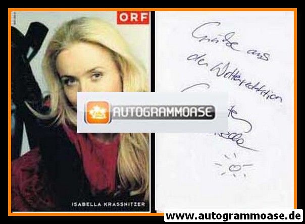 Autogramm TV | ORF | Isabella KRASSNITZER | 2000er (Portrait Color)