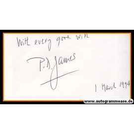 Autograph Literatur (UK) | P. D. JAMES