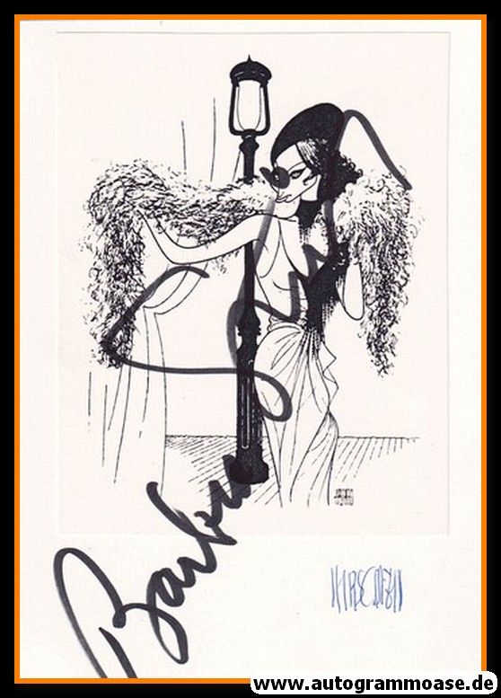 Autographen Film (USA) | Al HIRSCHFELD + Barbara STREISAND