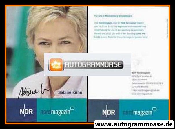 Autogramm TV | NDR | Sabine KÜHN | 2000er "Nordmagazin" (Garreis)