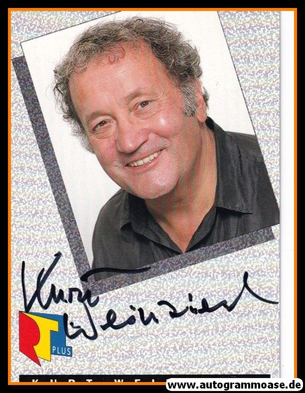 Autogramm TV | RTL | Kurt WEINZIERL | 1980er (Portrait Color) DOUB