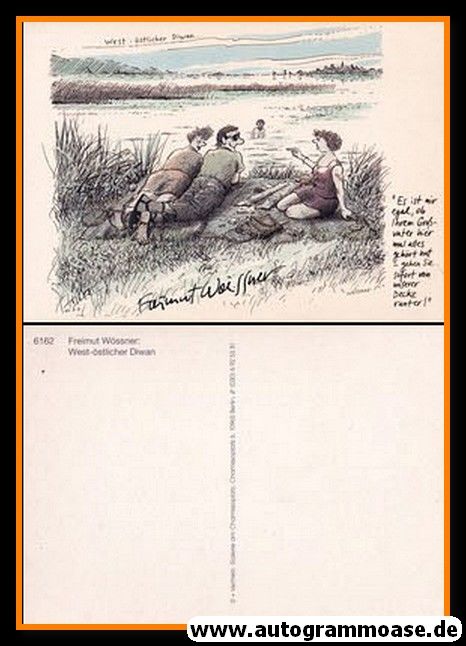 Autogramm Comic | Freimut WÖSSNER | 2000er "West-Östlicher Diwan"