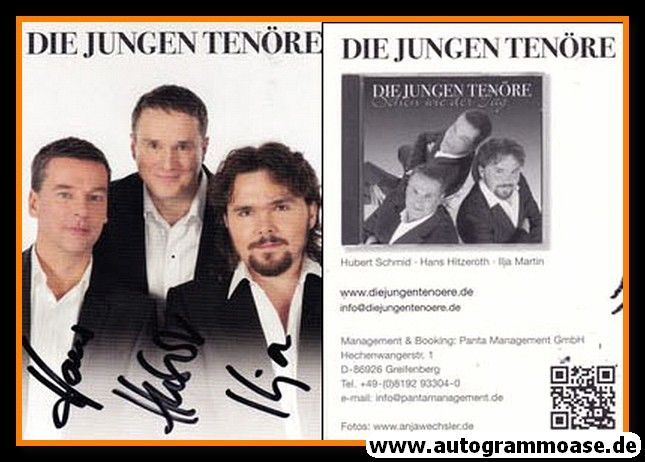 Autogramme Klassik | DIE JUNGEN TENÖRE | 2012 "Schön Wie Der Tag"
