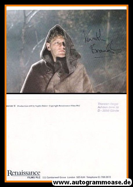 Autogramm Film (UK) | Kenneth BRANAGH | 1989 "Henry V"