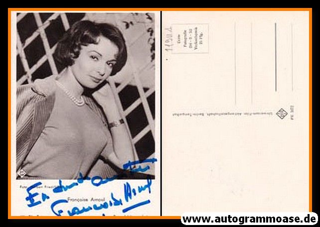 Autogramm Film (Frankreich) | Francoise ARNOUL | 1960er (Portrait Color) UFA FK3472