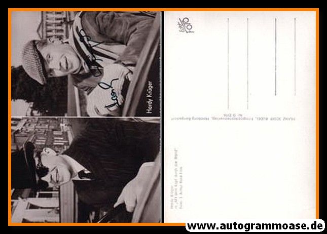 Autogramm Schauspieler | Hardy KRÜGER sr. | 1958 "Bachelor Of Hearts" Rüdel D2516