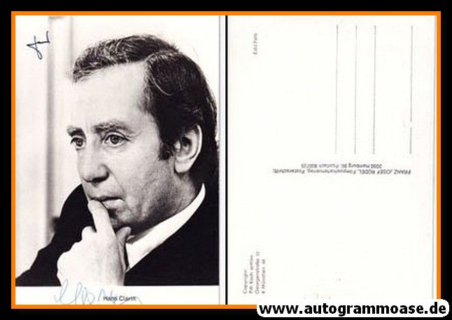 Autogramm Schauspieler | Hans CLARIN | 1980er (Portrait SW Rüdel)