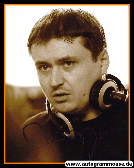 Autogramm Film (Rumänien) | Cristian MUNGIU | 2000er Foto (Portrait SW XL)