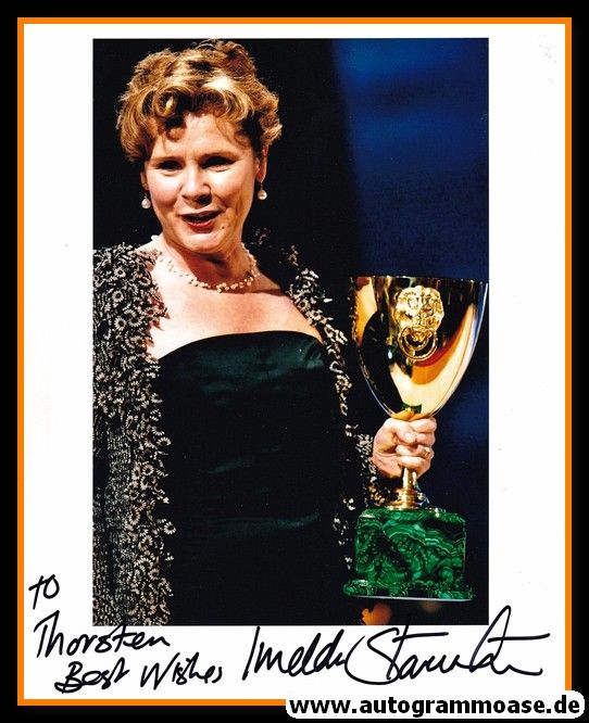 Autogramm Film (UK) | Imelda STAUNTON | 2004 Foto (Portrait Color XL) Venedig