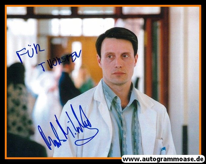 Autogramm Film (Dänemark) | Mads MIKKELSEN | 2002 Foto "Wilbur" XL