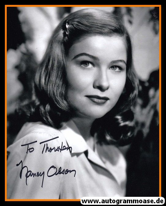 Autogramm Film (USA) | Nancy OLSON | 1950er Foto (Portrait SW XL)