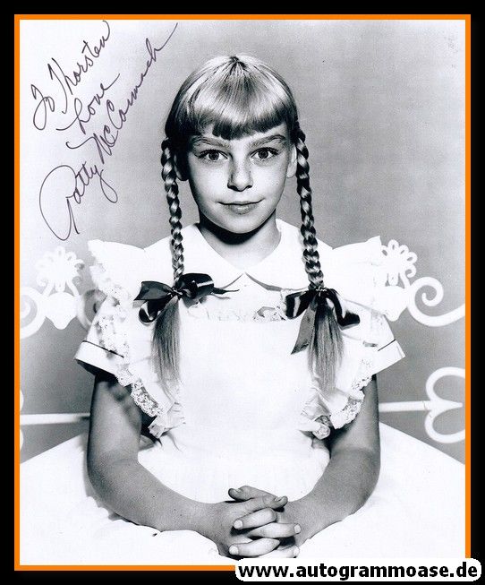 Autogramm Film (USA) | Patty McCORMACK | 1956 Foto "The Bad Seed" XL