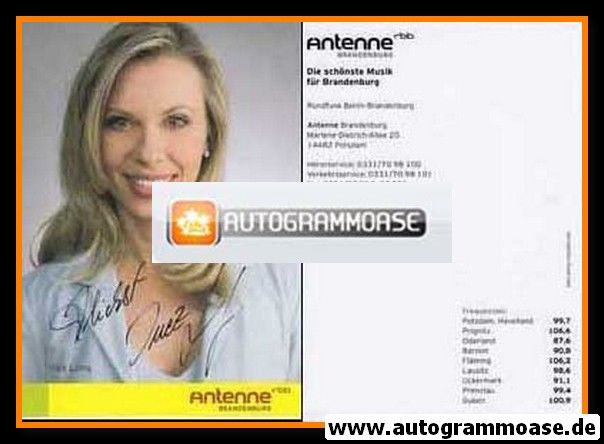 Autogramm Radio | RBB | Inez LANG | 2000er (Portrait Color)