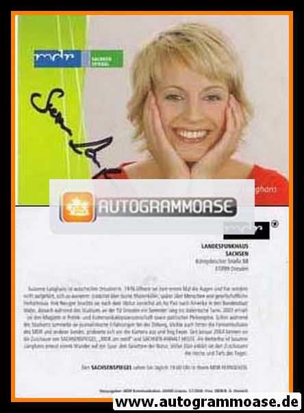 Autogramm TV | MDR | Susanne LANGHANS | 2010er "Sachsenspiegel" 1