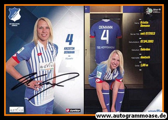 Autogramm Fussball (D) | TSG 1899 Hoffenheim | 2015 | Kristin DEMANN