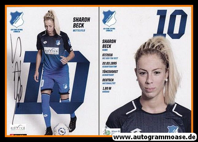 Autogramm Fussball (D) | TSG 1899 Hoffenheim | 2017 | Sharon BECK