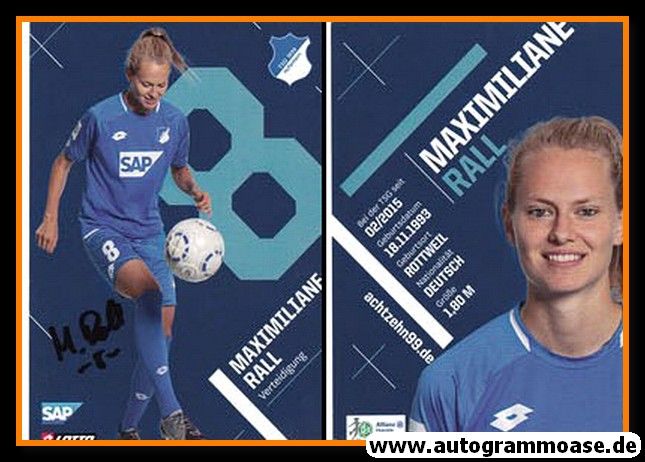 Autogramm Fussball (D) | TSG 1899 Hoffenheim | 2019 | Maximiliane RALL